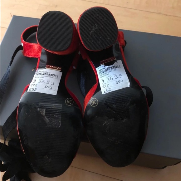 TopshopRoyal Glitter Lace-Up Sandals, US 5.5 - Picture 5 of 8